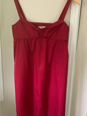 Red Ann Taylor LOFT Summer Dress (with Pockets!)